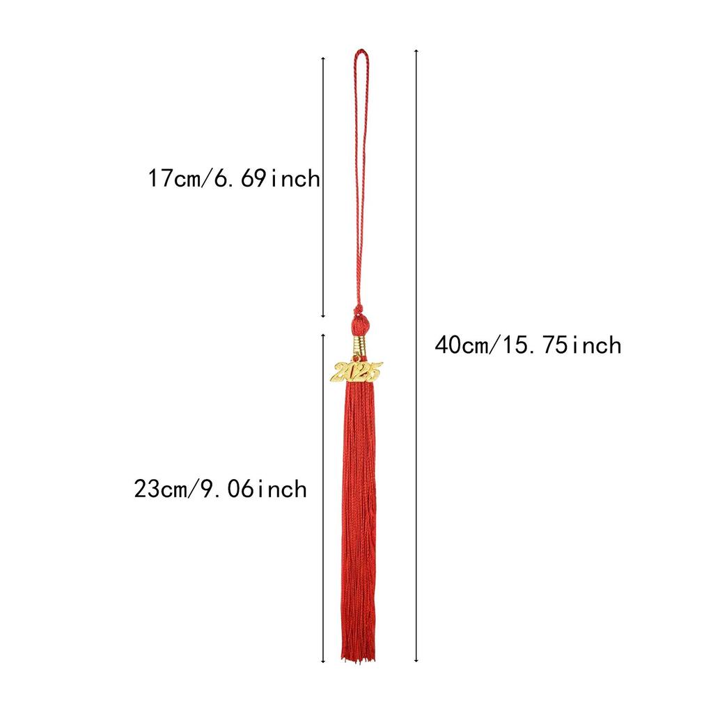 10 Pieces Graduation Tassels DIY Craft Doctoral Hat Hanging Tassels Party Favors Graduate Hat Decoration with 2025 Year Charm