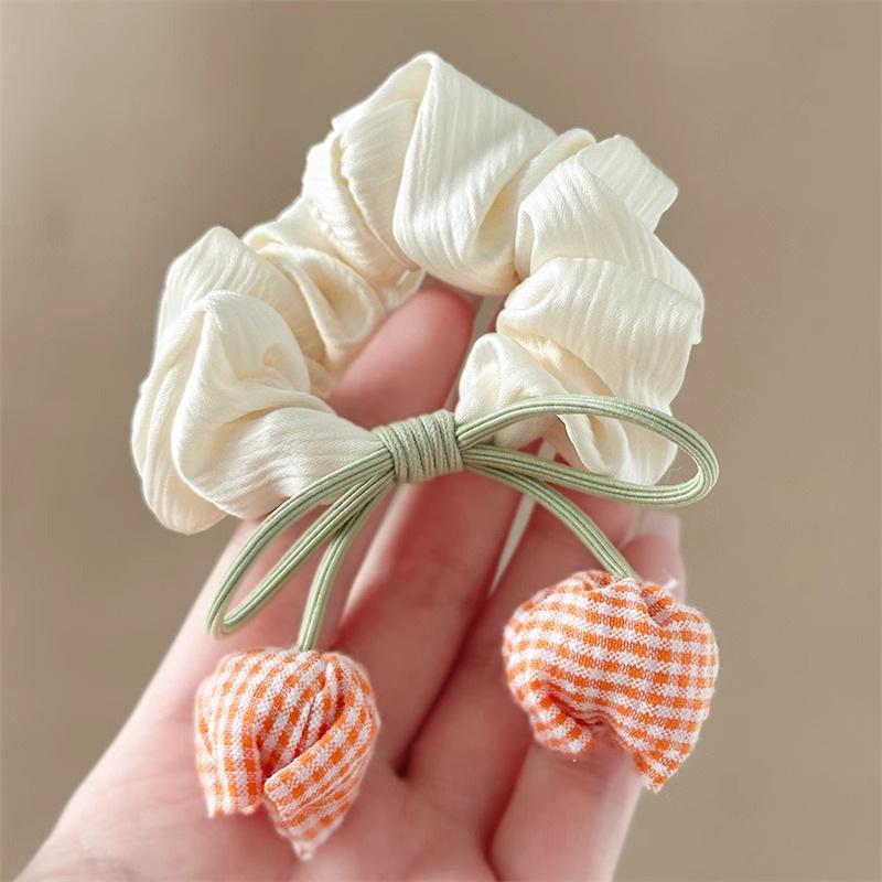 Summer, Gentle Ins Wind, Tulips, Bows, Satin Headband, Cute and Sweet, Ponytail Headband, Hair Accessories for Women