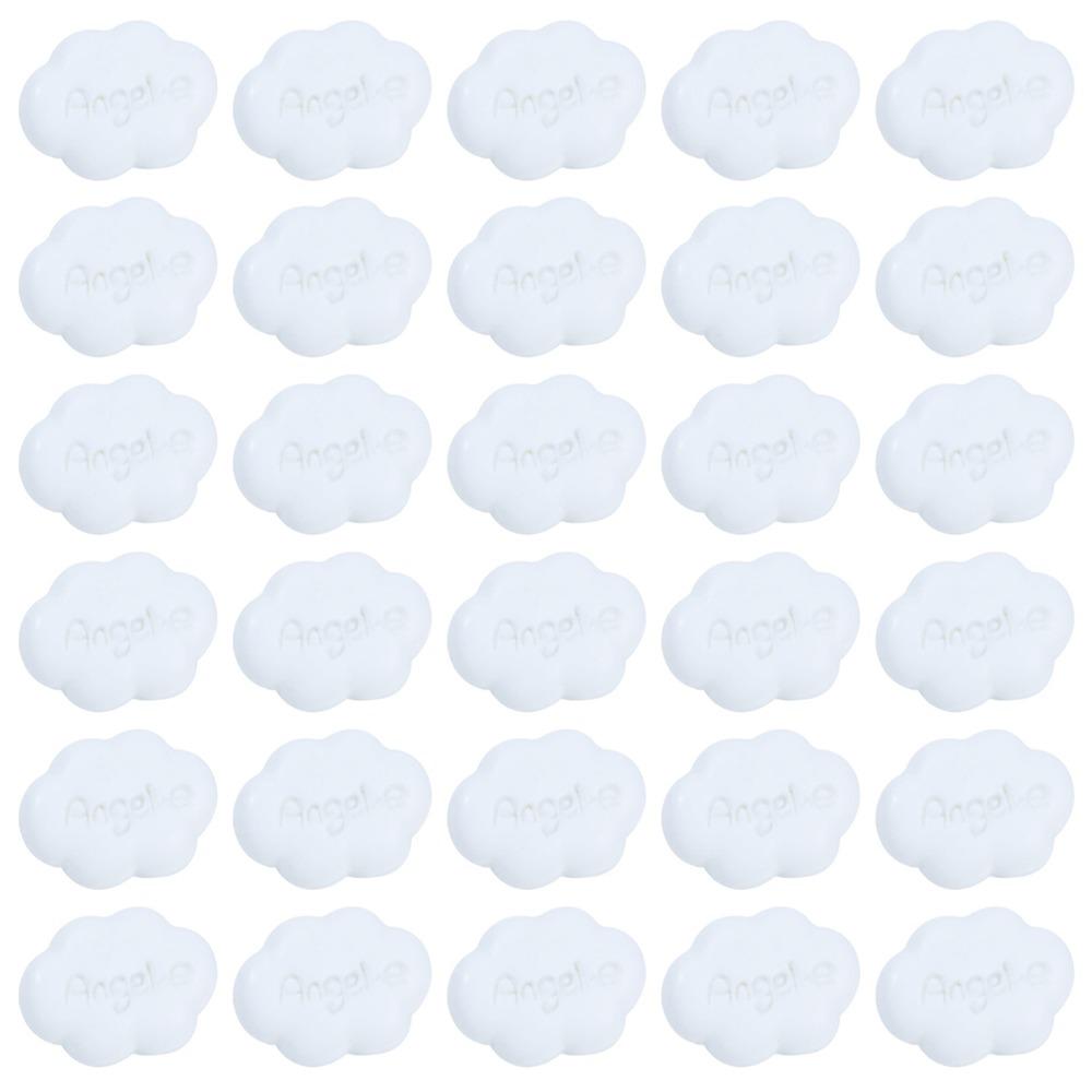 

30 шт. Креативные канцелярские кнопки для большого пальца, сделай сам, кнопки для доски, кнопки в форме облака, офисные и школьные принадлежности 30Pcs White with Box