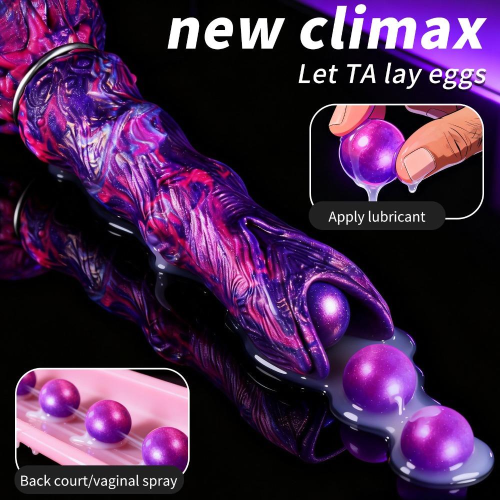Silicone Egg Laying Anal Plug Novelty Shape Anal Trainer For Women Body Safe Relax Toy