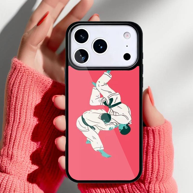 Jiu Jitsu Judo Phone Case for iPhone 17 16 15 14 13 Pro Max Back Cover for 12 11 Pro Coque