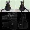 1set Acrylic Design Template For Cutting & Sewing Leather Cat Bag, DIY Making Leather Messenger Bag Transparent Acrylic Pattern