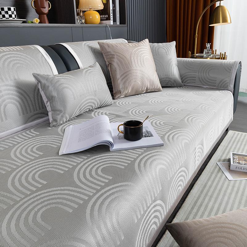 

Подушка для дивана, нескользящая, устойчивая к пятнам, диван-полотенце, легкая, роскошная летняя подушка для дивана, крутой бамбуковый коврик, летний 70*70cm