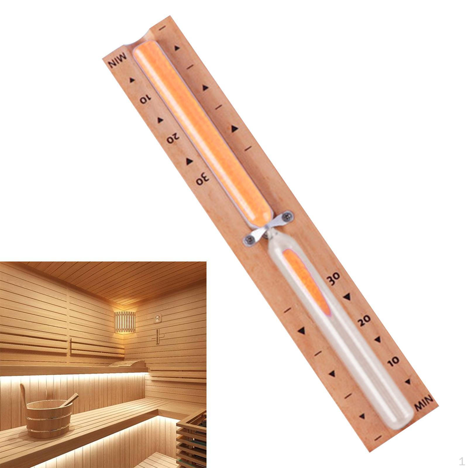 

30-минутный вращающийся песочный таймер, настенные деревянные песочные часы для СПА и кухни Orange sand