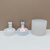 Silicone Moulds Animal Candlestick Resins Molds Cute Cat Candle Holder Silicone Molds DIY Concrete Molds Castings Mould