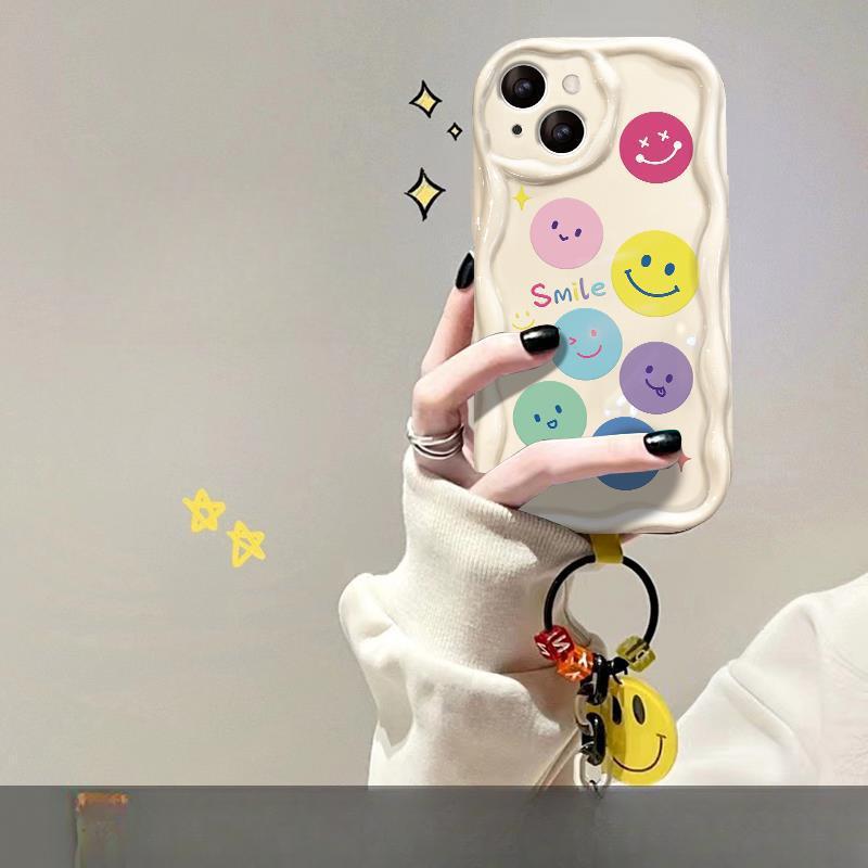 

Подходит для Apple 14promax Чехол для мобильного телефона iPhone 13 Силиконовый противоударный 12mini Полный экран Улыбка Подвеска iPhone 12 Pro Max