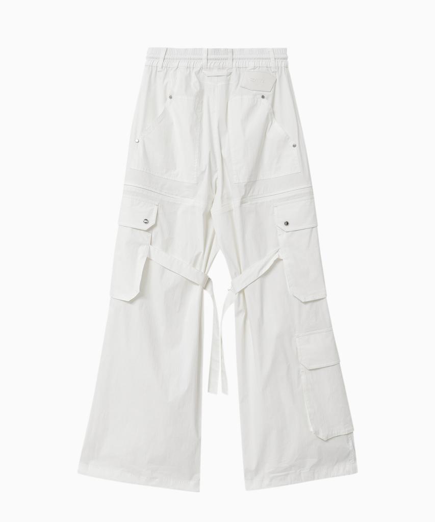 Jenyujeu Kajo Double Pocket Parachute Pants - White