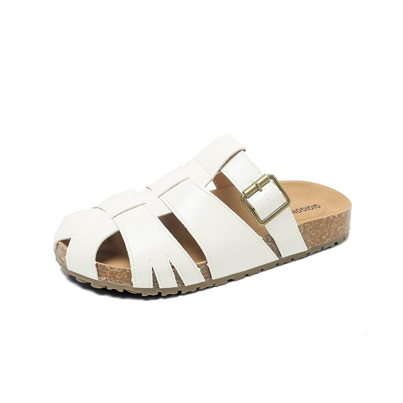 Women Roman Closed Toe Mule Sandals Summer Slip On Slippers Fashion Casual Walking Shoes Lightweight Soft Sole Mules Daily 35