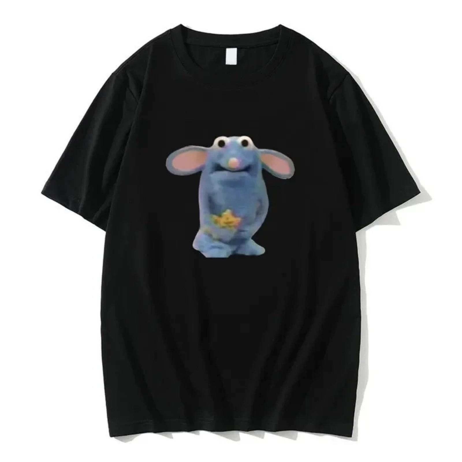 

Funny Tutter Mouse Print T-shirt Cute T Shirts Summer Women Fashion Casual Loose Tshirt Pure 2 XXXXXL