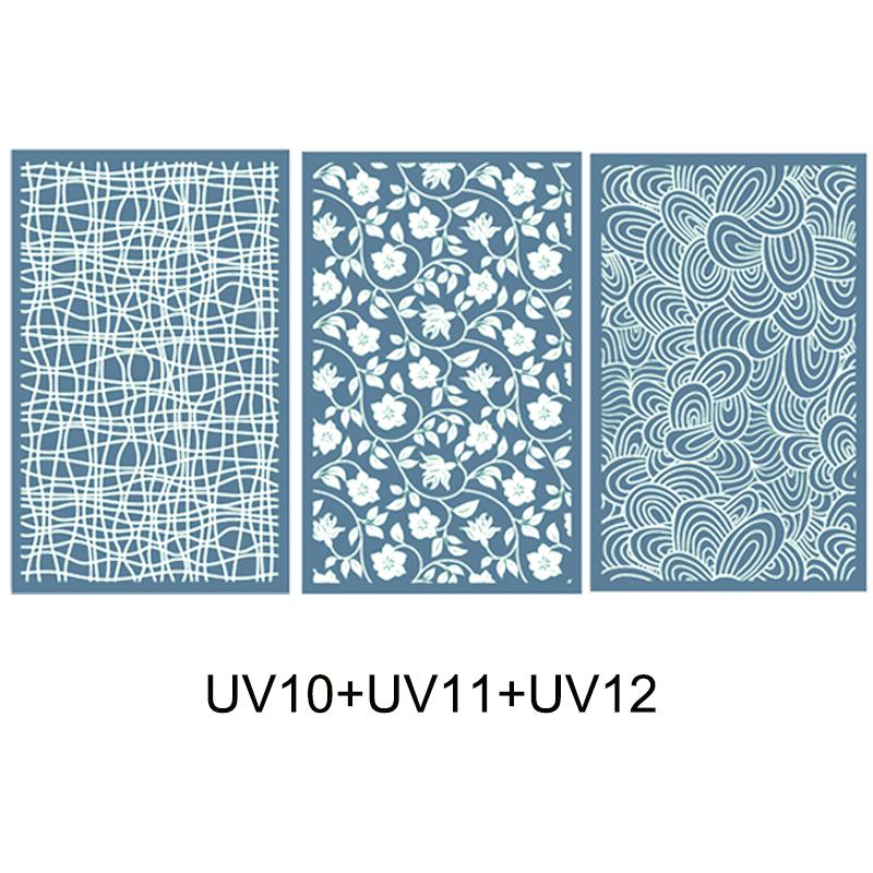 1-3Pcs Silk Screen Stencils for Polymer Clay Reusable Silk Screen Print Kit Mesh Stencil DIY Earring Jewelry Making Pottery Tool