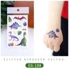 Ruikalong Glitter Animal Tattoo Stickers for Kids - Cartoon Dinosaurs, Water Transfer