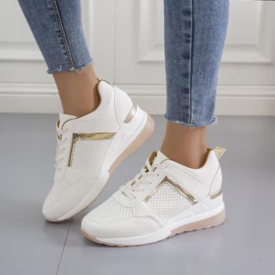 Shoes Woman Trend Summer Wedge Platform Casual Shoes Women Lace Up Sports Shoes Woman Non Slip Breathable Sneaker