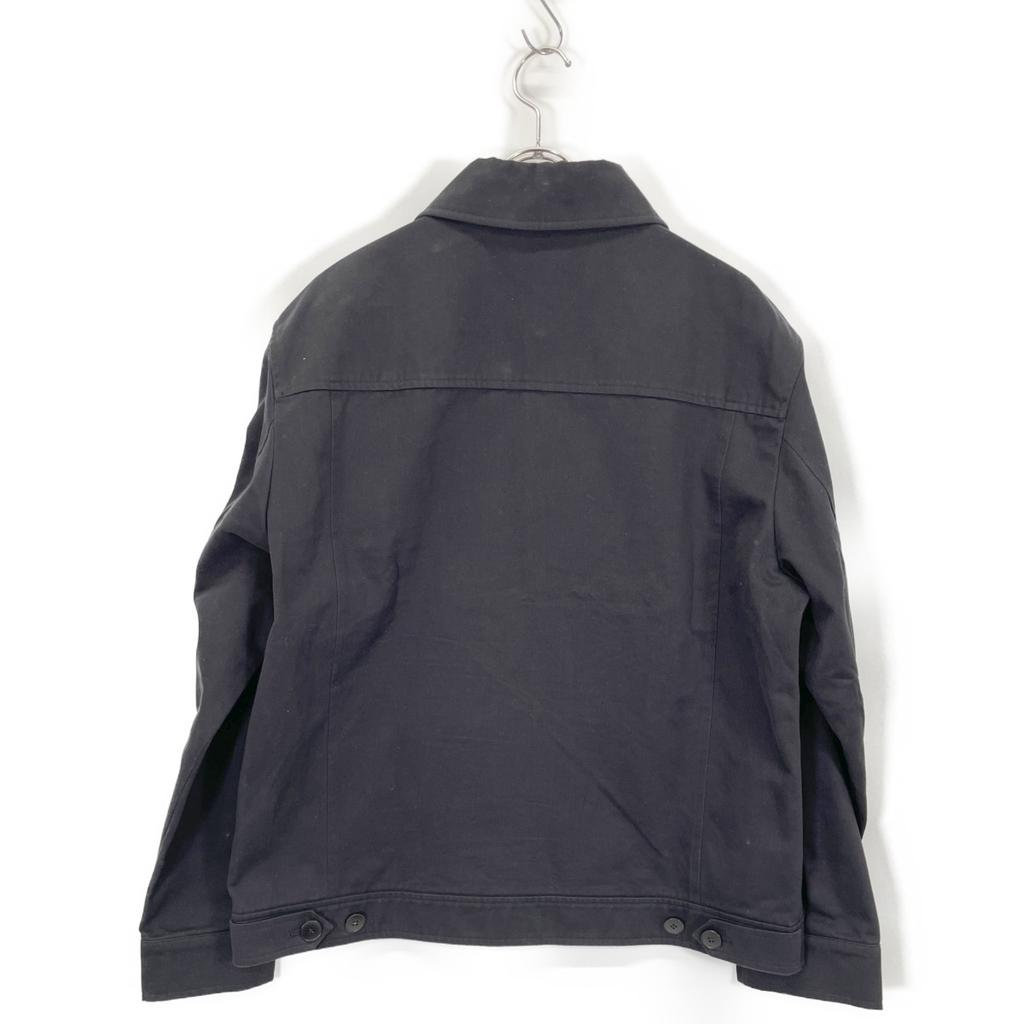 agnes b. XD53UU49 H24 Black Chet Zip-Up Blouson Jacket 3 blackUsed