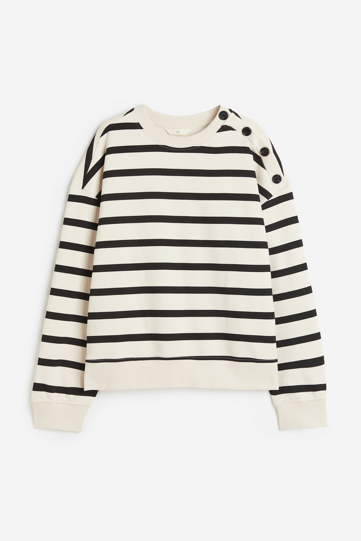 

Button-detail sweatshirt