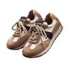 Platform-soled waffle Forrest Gump shoes spring and autumn new leather ins trendy German training casual shoes