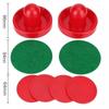 Party Durable Red Felt Replacement Air Hockey Pusher Air Hockey Table Goalies Mallet Grip