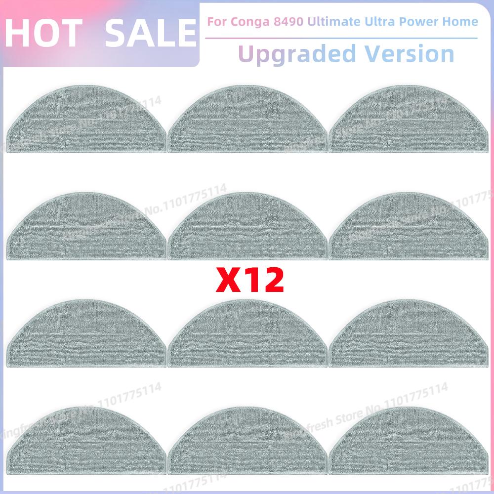 Passt für ( Cecotec Conga 8490 Ultimate Ultra Power Home ) Staubsaugerteile Hauptbürste Seitenbürste Hepa-Filter Mopptuch Staubbeutel