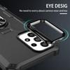 For Xiaomi Redmi 12C 4G PC+TPU Anti-Scratch Phone Case Ring Kickstand Rugged Cover