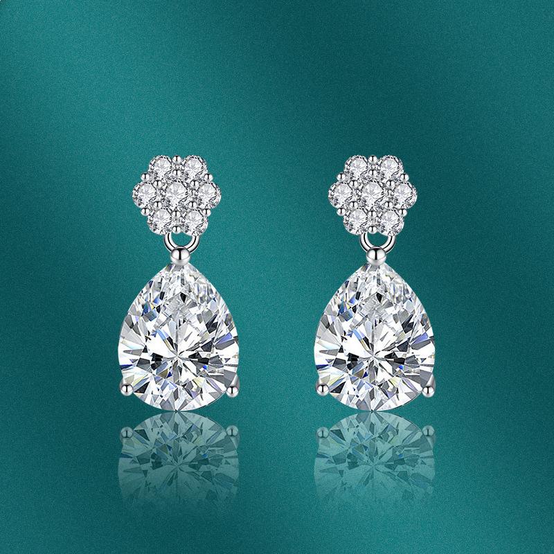 Sace Gems Copper Zircon Fashion New Water Drop Earrings