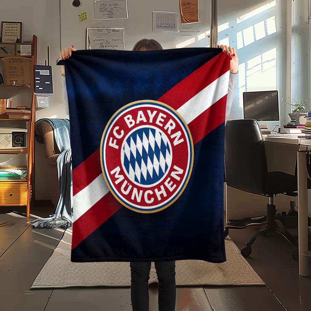Bayern Munich Flannel Blanket, High quality Comfortable for All Seasons, Home Decor, Warmth and Comfort