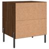 Nightstands 2 Pcs Brown Oak Effect 40 X 35 X 47.5 Cm Engineered Wood