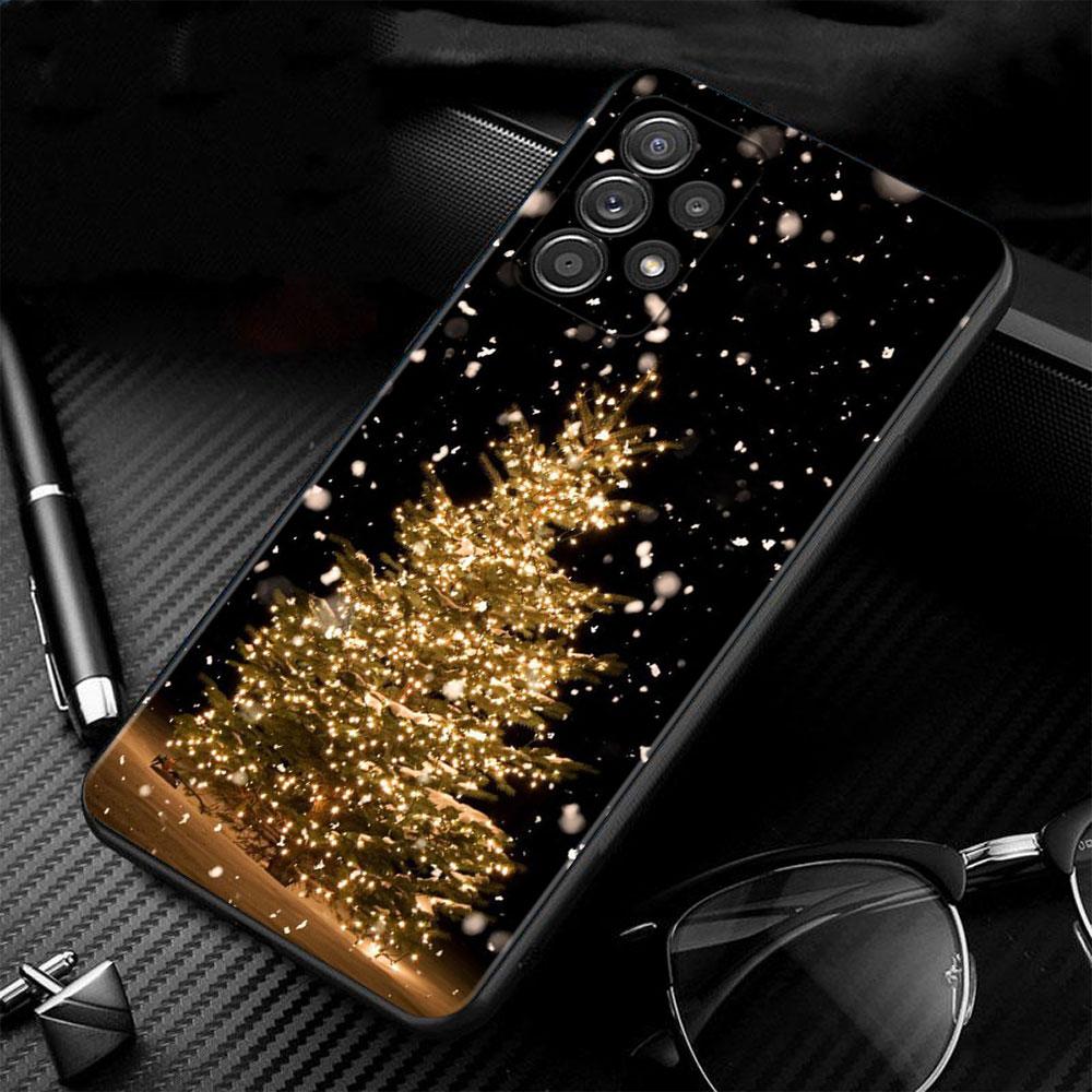 Phone Case For Samsung A52s A73 A72 A53 A33 A32 A22 A13 A02s A21s A12 A31 A91 A51 A71 A41 A23 A11 Merry Christmas Tree Deer