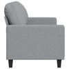 Vidaxl Sofa 3-Osobowa, Jasnoszara, 180 Cm, Tapicerowana Tkaniną
