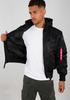 Winter Jacket Alpha Industries MA-1 ZH Back Print (128113) Black/reflective