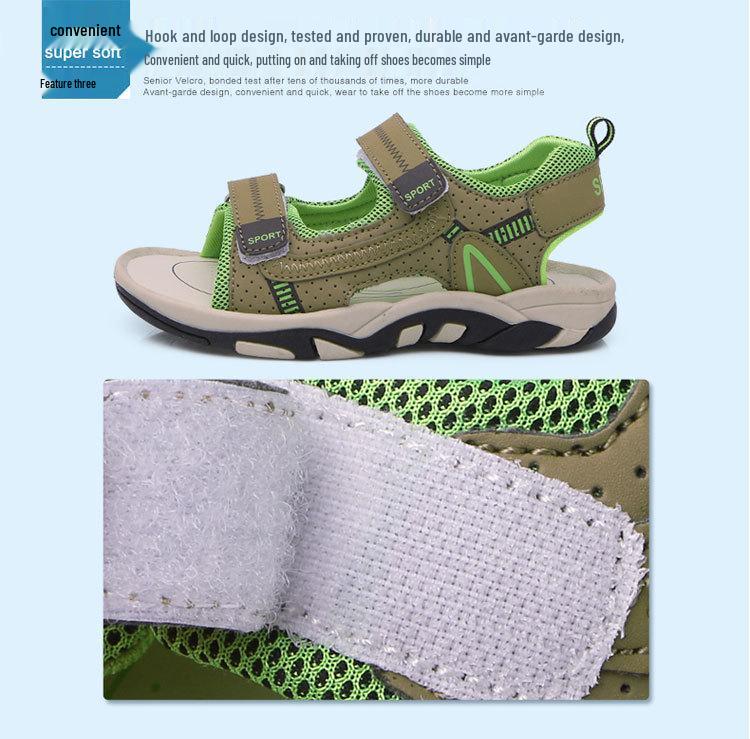 2022 Summer Boys' Cross-border Beach Sandals - Kids' Sandals for Primary and Secondary Students