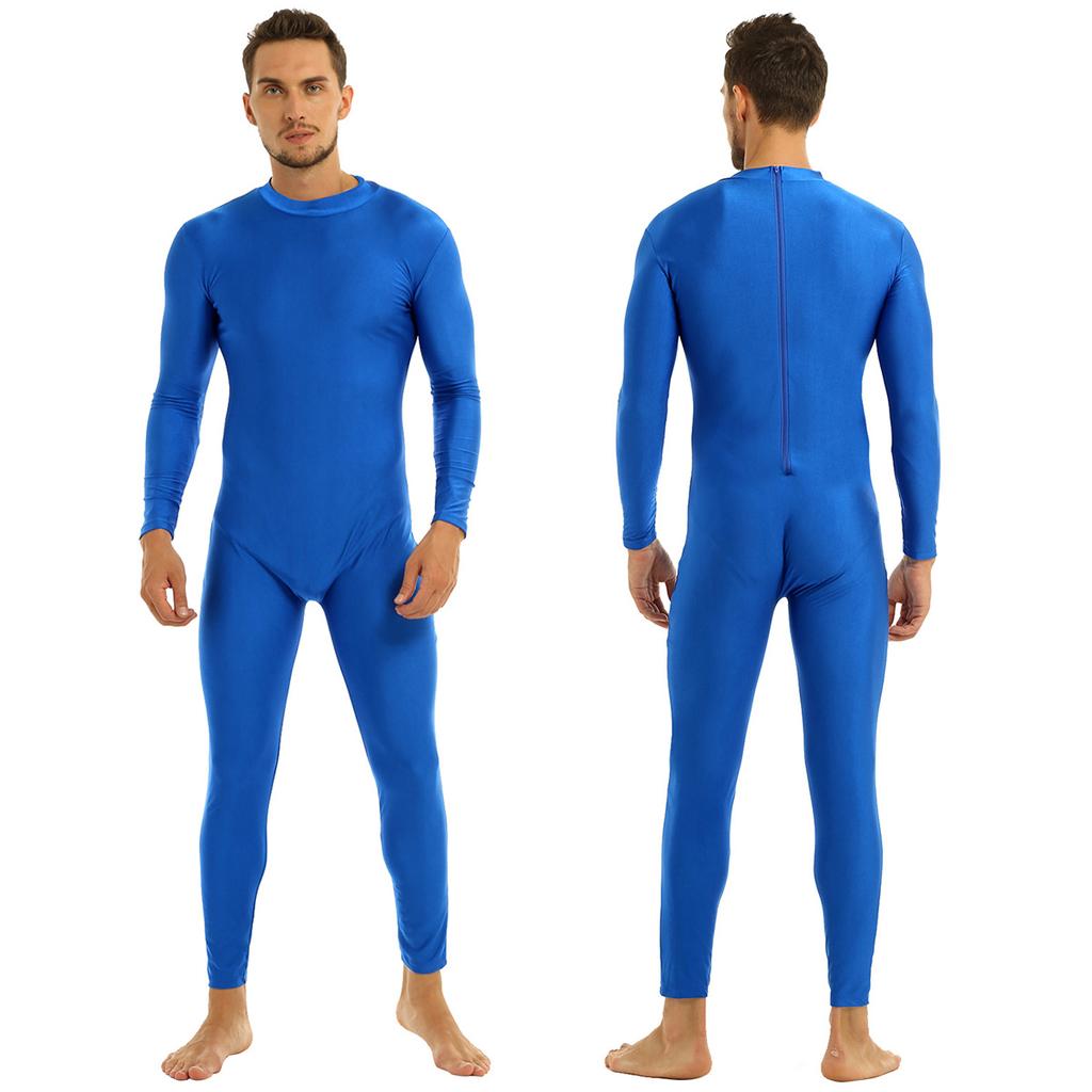 Spandex Zipper Bodysuit Unitard 