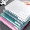 New A4 File Folders D-type 4 Hole Ring Binder Folder Clip Loose-Leaf Storage Box Document Organization Office School Supplies