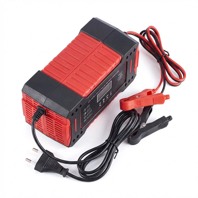 12V Lead-Acid Battery Charger with Auto Stop for Motorcycle, Car, and EV