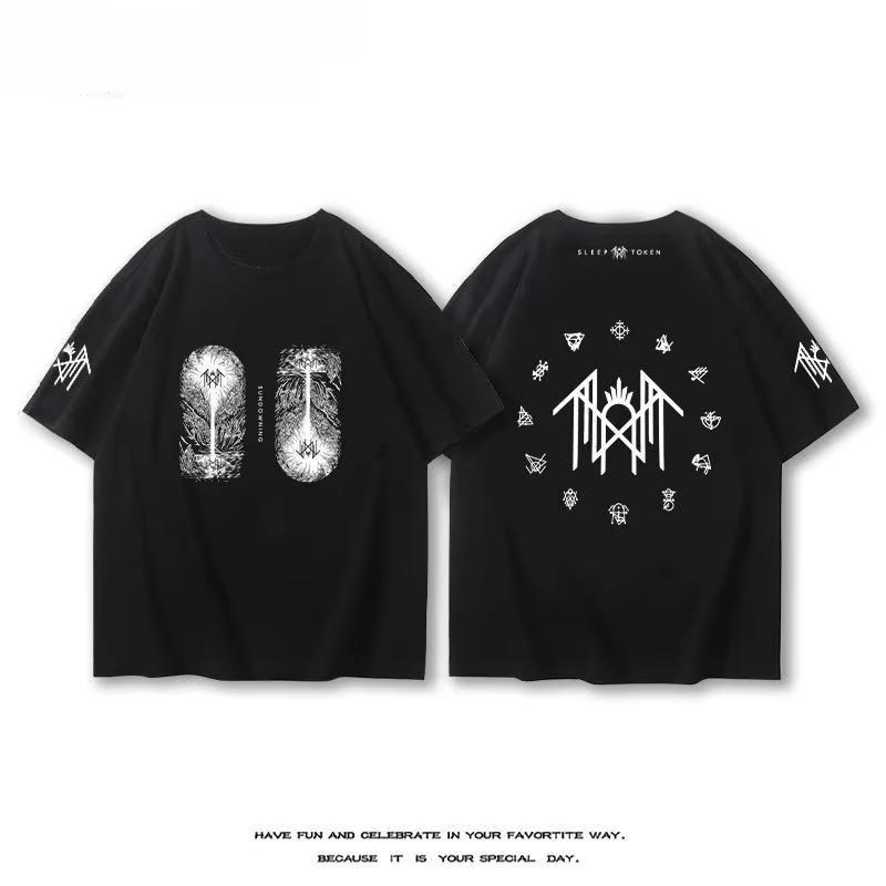 British Sleep Token Band  2025 New T-Shirt Short Sleeve Unisex Summer Alternative Rock After Metal Cotton Print Half Sleeve