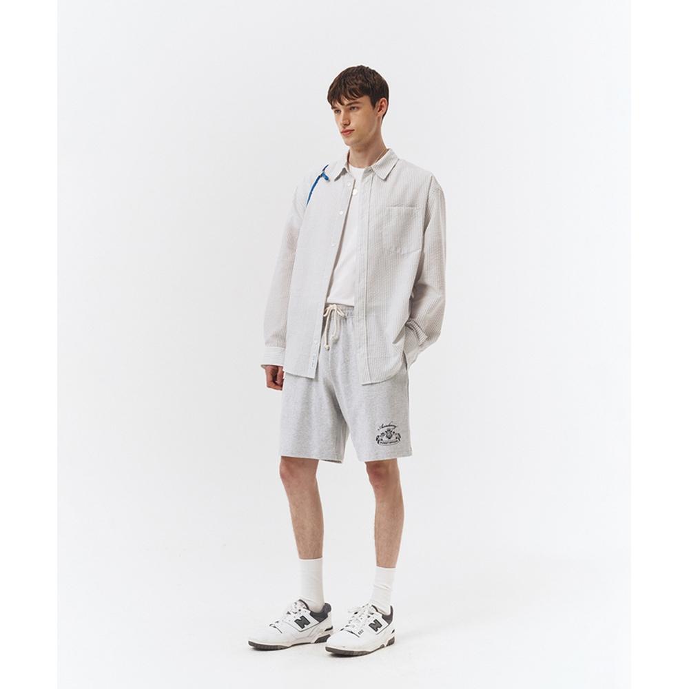 

DUNST UNISEX ACADEMY JERSEY SHORTS LIGHT MELANGE GREYMUDPA3B121G1