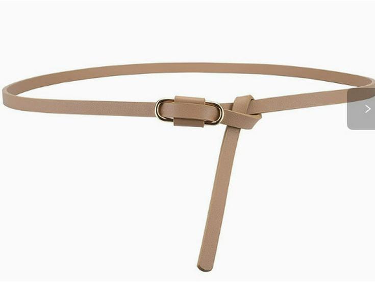 Spring/Summer Women's Simple Dress with Waist-Cinching Leather Belt