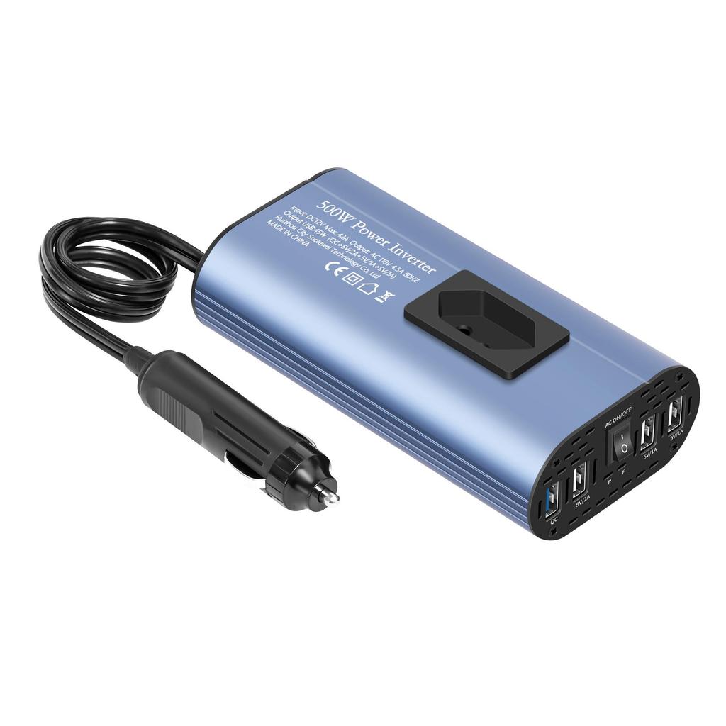 European Standard 300/500W Modified Sine Wave Car Power Inverter 12V to 220V