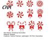 Rustic Wooden Christmas Tree Pendants 12/24/36 Pcs Candy Decorations, Lollipop Picks for Tree, Red Decorative Hanging Candies Holidays White