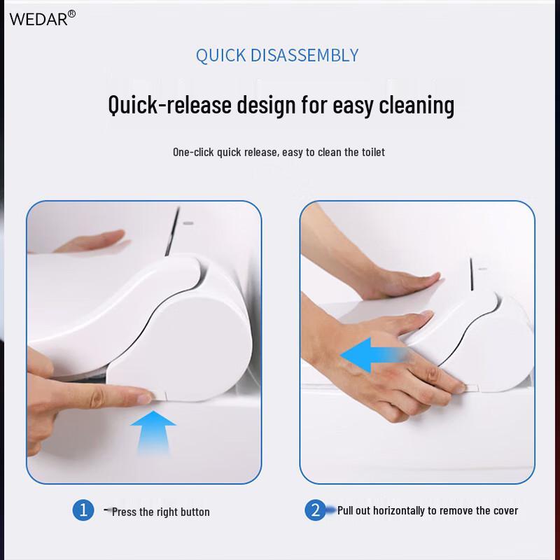 WEDAR U-Shape Smart Heated Toilet Seat with Auto Film Change