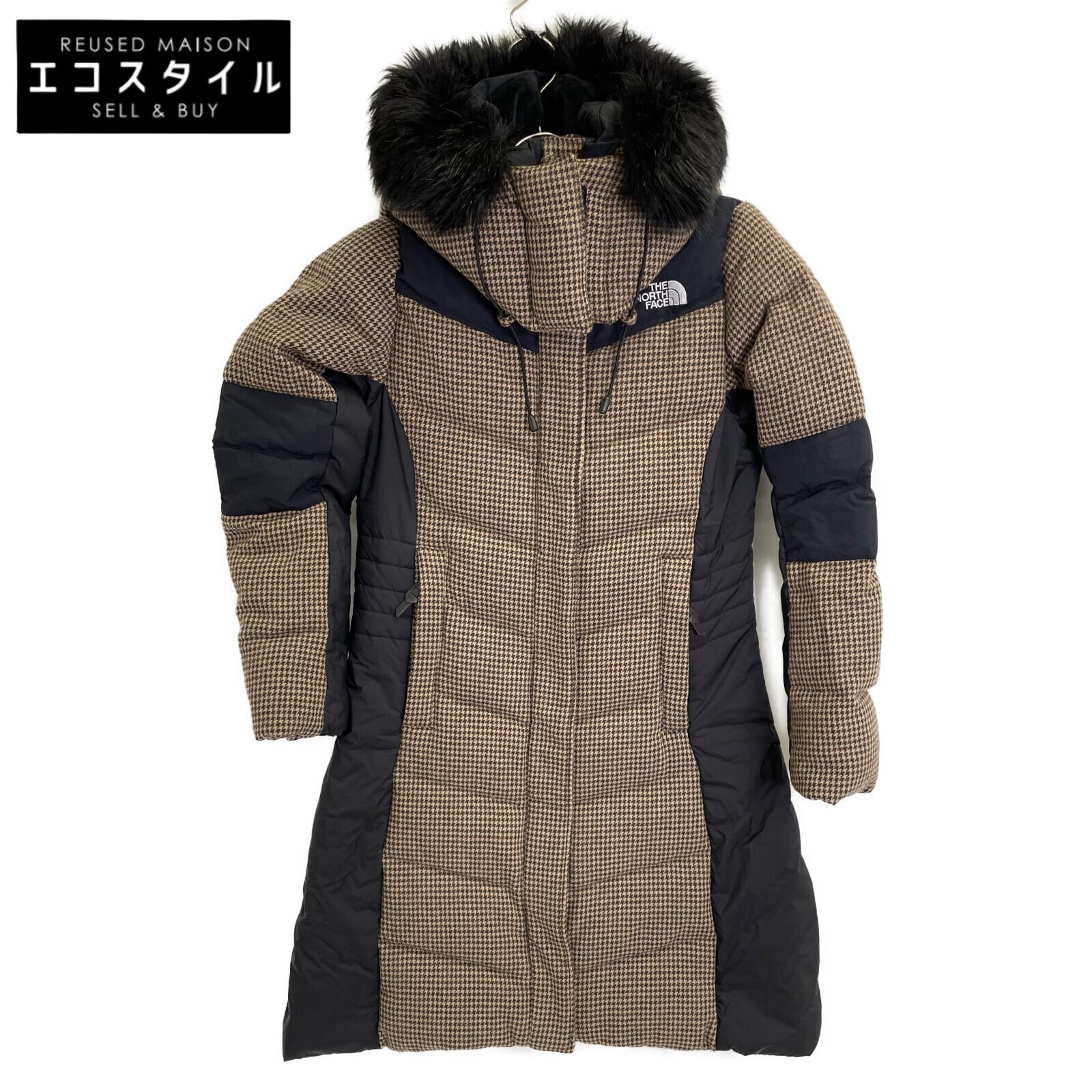 

The North Face NYJ1DF90 Бежевое пальто пуховик в гусиную лапку длинное куртка 80 бежевый б/у