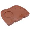 Silicone Coffee Tamper Pad Anti Slip Soft Tamper Mat Heat Resistant Corner Tamping Mat for HomeBrown