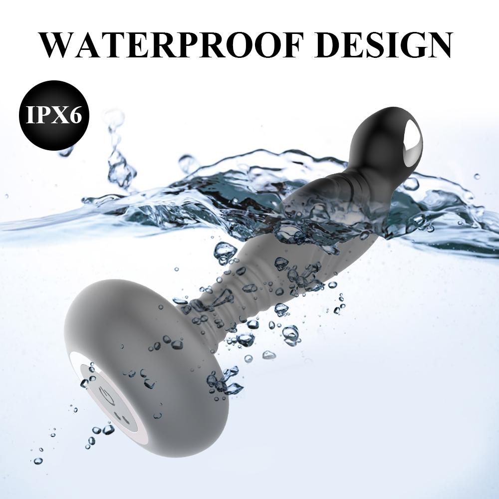 Electric Shock Pulse Man Prostate Massage Vibrators Sex Toy For Men Wireless Rotation Male Anal Butt Plug Stimulator