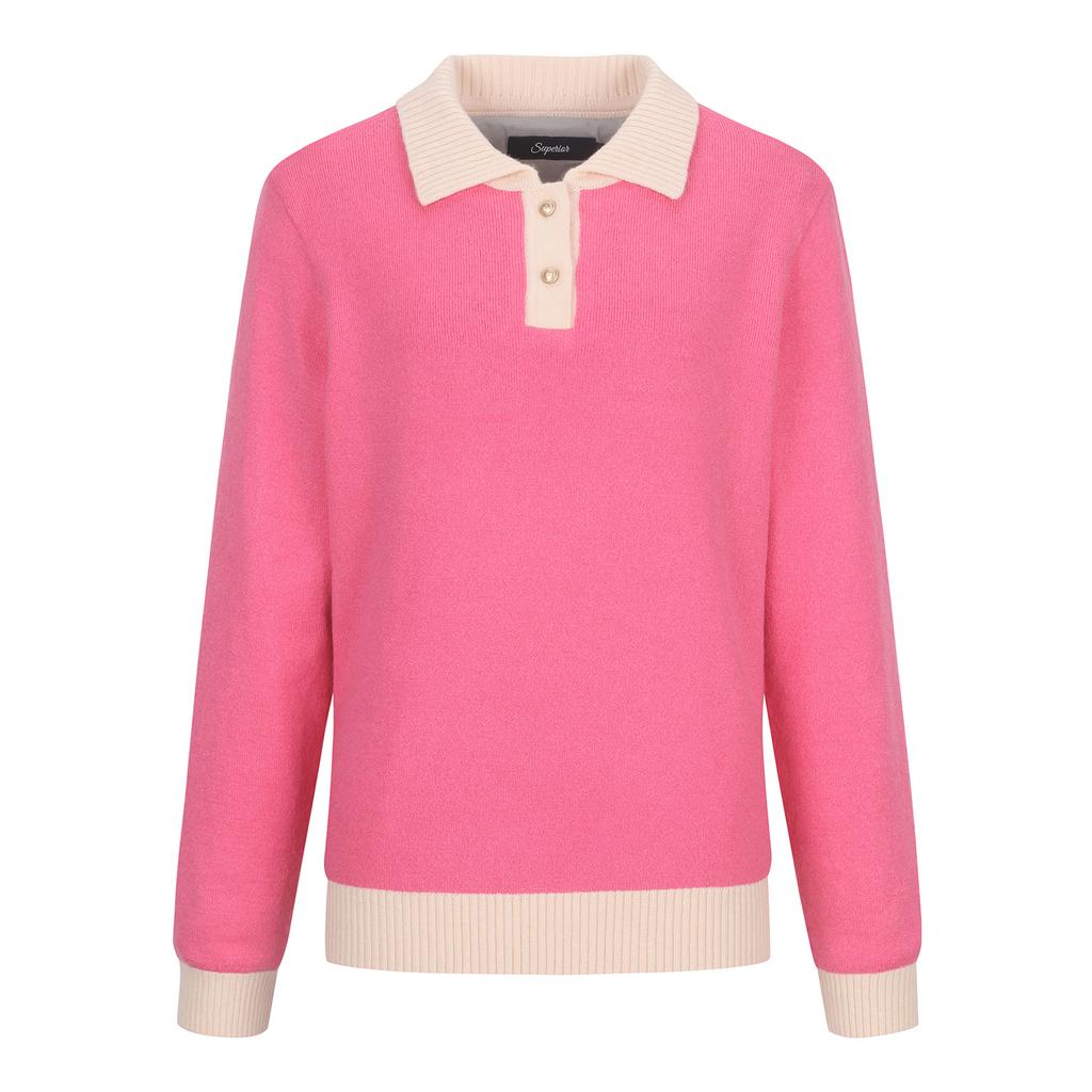 SUPERIOR Women'S Wide Sweater Pink (Iw0Drd40273)
