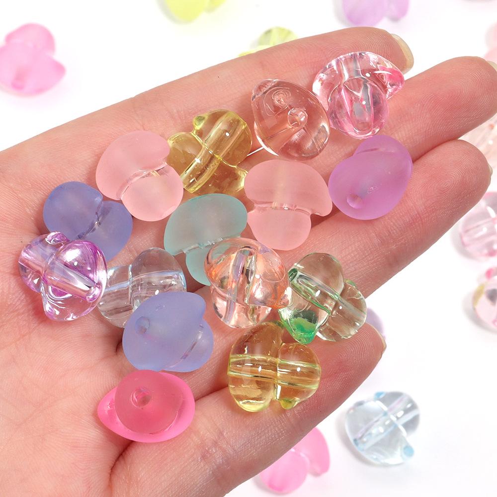 50 Pcs Acrylic Cartoon Duck Beads for DIY Bracelets & Necklaces