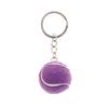6 Color Key Chain Tennis Ball Metal Keychain Car Key Chain Key Ring sports chain sliver color pendant