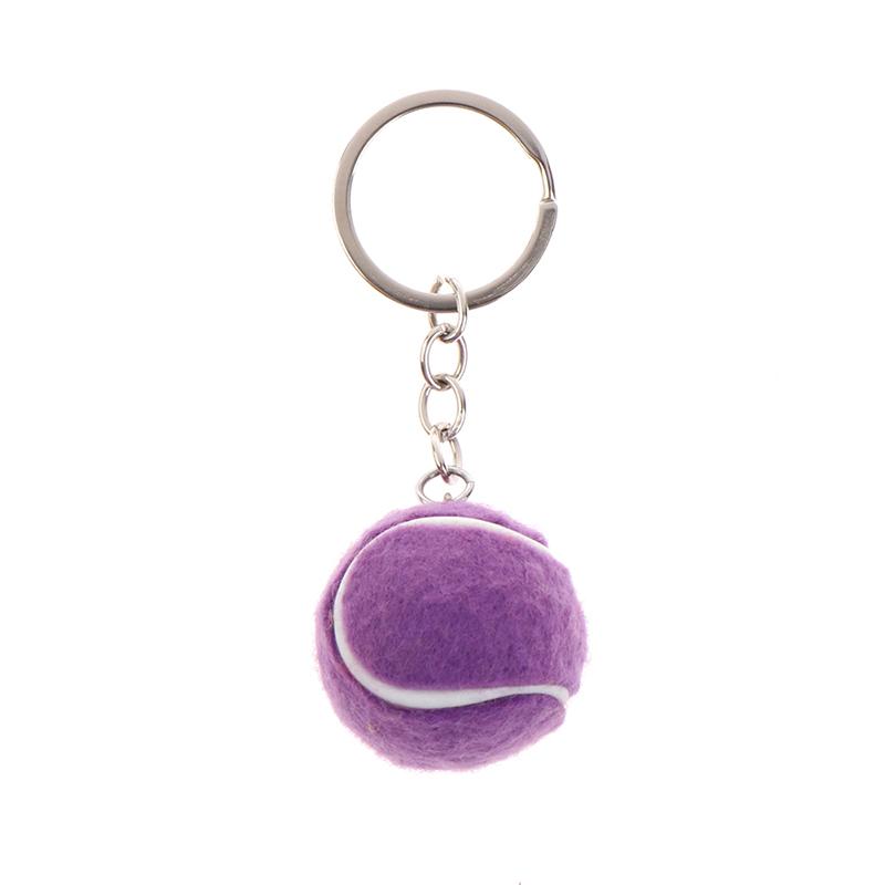 6 Color Key Chain Tennis Ball Metal Keychain Car Key Chain Key Ring sports chain sliver color pendant