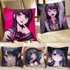 Maizono Sayaka Hot Anime Game Danganronpa Pillow Case Square Pillow Bedroom Sofa Leisure Comfort Cushion Car Home Decoration