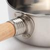Endo Shoji Commercial Water Ladle Measuring 13cm Stainless Steel Natural Wood Made In Japan AMZ01013 (with Marks) 18-8 &