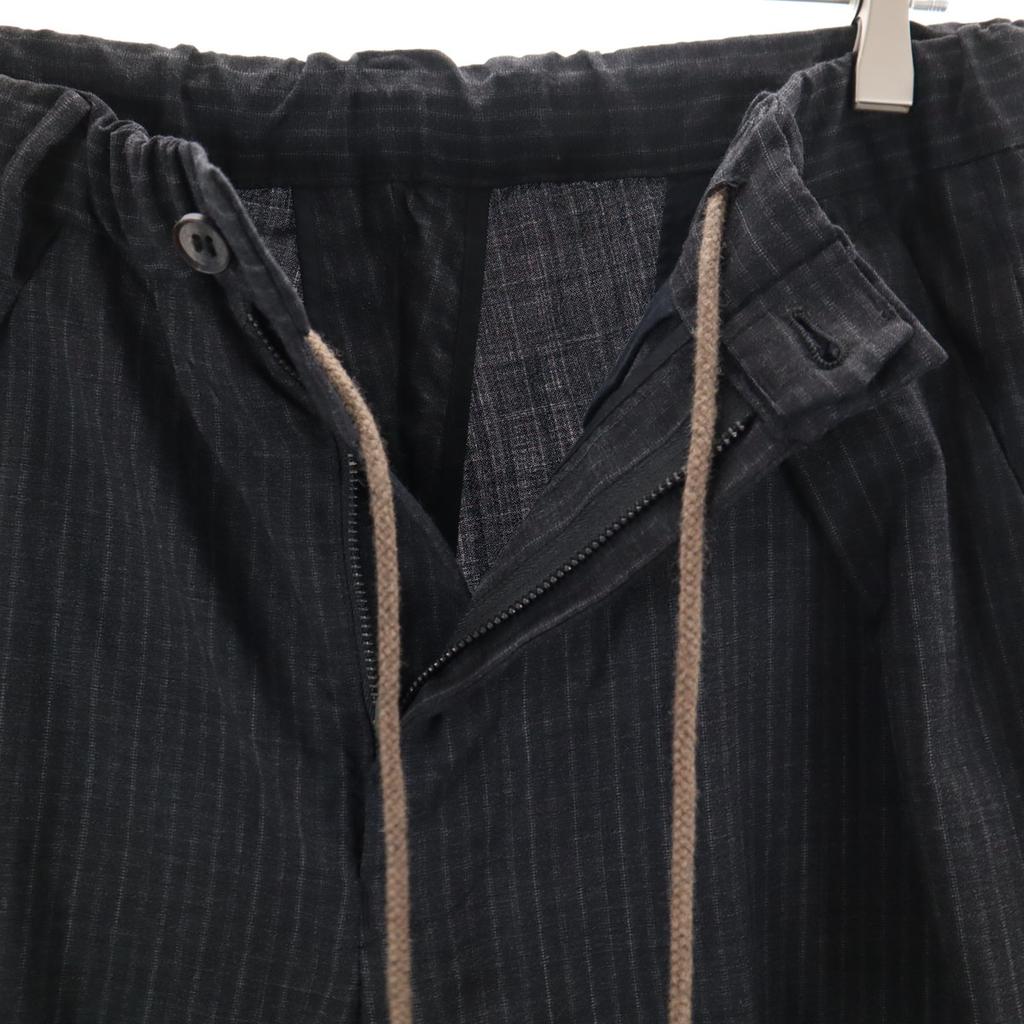 COLINA Made in Japan wool Striped Pattern Easy pants M Gray Men's Used