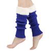 Christmas Knitted Leg Cover Candy Color Leg Warmer Stacked Christmas Leg Sleeve Thickened Foot Cover Strap Leg Socks Girls