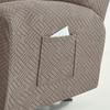 1 Seater Jacquard Recliner Sofa Cover Elastic Split Armchair Cover for Living Room Couch Protector with Storage Pocket